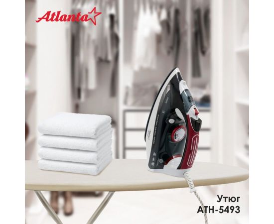 Утюг с пароувлажнением Atlanta ATH-5493 black – изображение 6