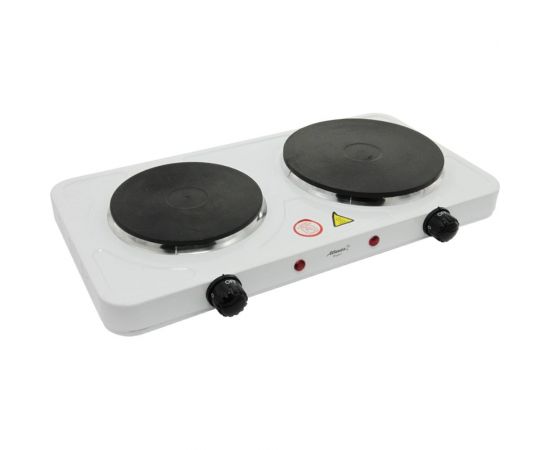 Двухконфорочная электроплитка Atlanta ATH-1740 white 