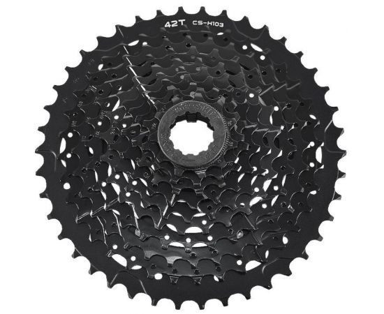 Кассета MICROSHIFT XLE CSH103-42-10 10ск 11-13-15-18-21-24-28-32-36-42T, черный HQ-0012304 