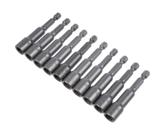 Биты с торцевыми головками (10 шт; 8х45 мм; сталь CrV; 1/4"" Е) РемоКолор 33-3-851 