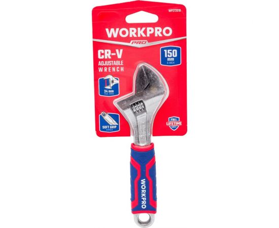 Разводной ключ WORKPRO 150 мм (6 дюймов) CR-V WP272010 