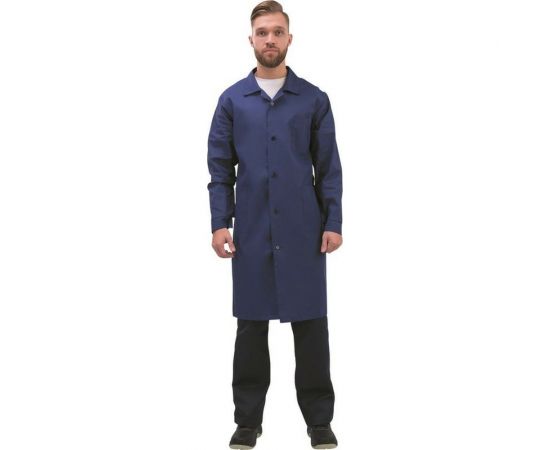 Мужской рабочий халат ООО Комус у02-ХЛ синий, р. 56-58, рост 182-188 150720 