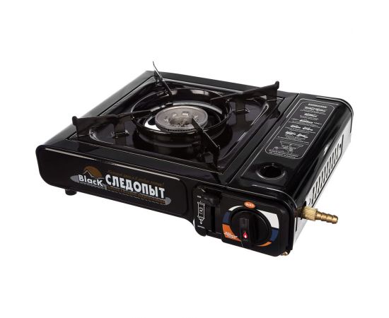 Газовая плита с переходником Следопыт Black PF-GST-N10 