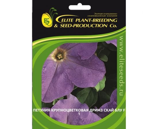 Семена ELITE PLANT-BREEDING & SEED PRODUCTION Co. Петуния крупноцвет дримз скай блу f1 70 шт эс мини 1999943405 