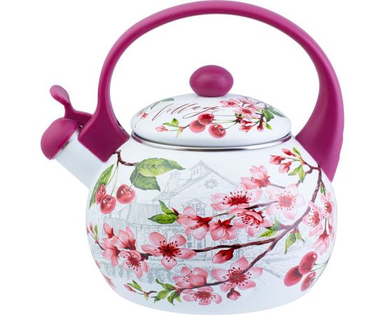 Эмалированный чайник appetite Вишня 2 л со свистком FT7-VI 