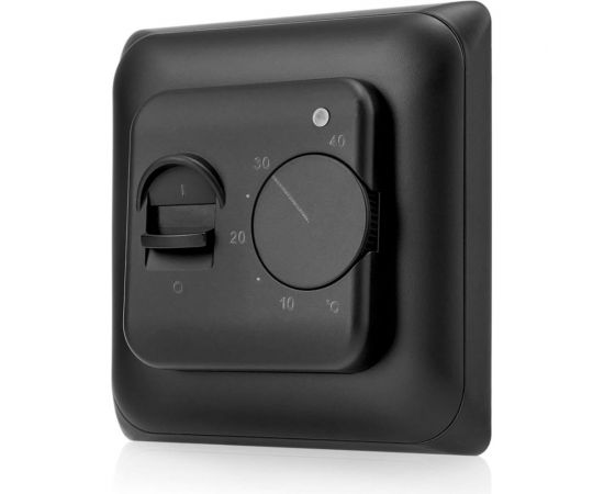 Терморегулятор для теплого пола ТеплоСофт механический, черный 7026/черный 