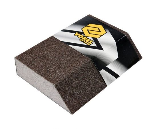 Губка шлифовальная четырехсторонняя угловая P180 VOREL 08307 
