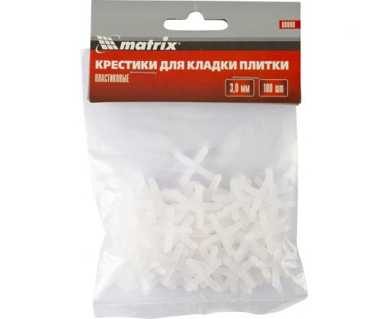 Крестики (100 шт; 3 мм) для кладки плитки MATRIX 88090 