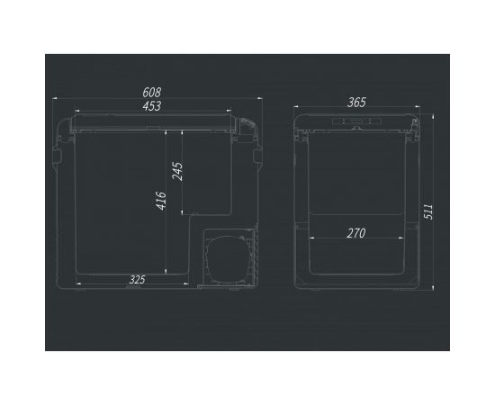 Компрессорный холодильник MEYVEL AF-K50 970030 – изображение 13