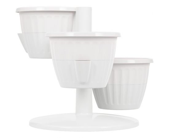 Цветочный горшок ЗПИ Альтернатива Каскад 0,7 л, белый М8067 – изображение 2