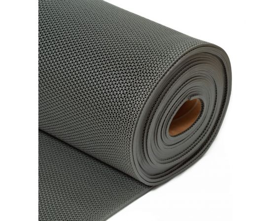 Коврик-дорожка SUNSTEP ПВХ, Zig-Zag, 5мм 0,9х12 м, серый 39-681 – изображение 2