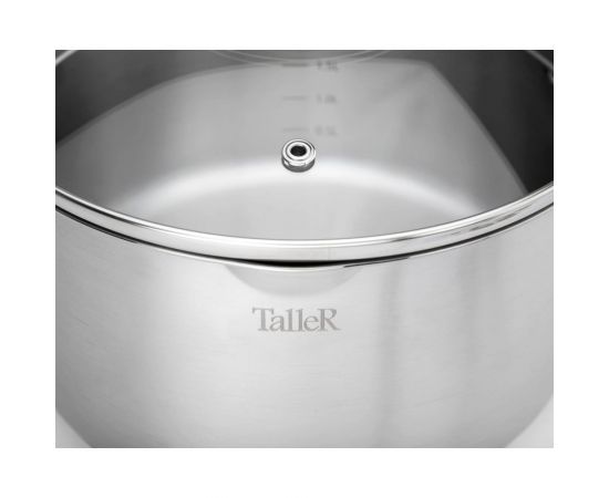 Кастрюля TALLER 3,0 л, сталь 18/10, толщина дна/стенки 3,5/0,6 мм TR-17253 – изображение 4