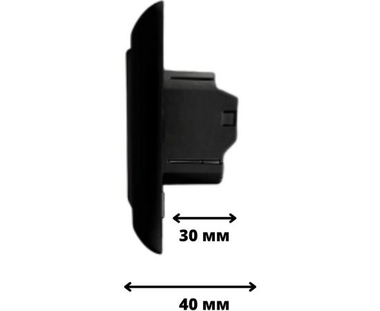 Терморегулятор для теплого пола ТеплоСофт механический, черный 7026/черный – изображение 4