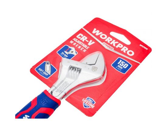Разводной ключ WORKPRO 150 мм (6 дюймов) CR-V WP272010 – изображение 4