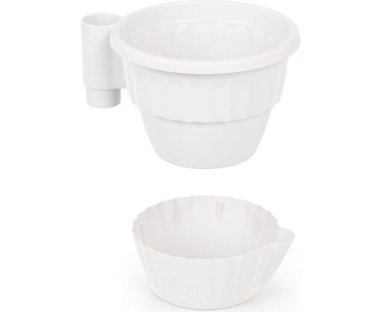 Цветочный горшок ЗПИ Альтернатива Каскад 0,7 л, белый М8067 – изображение 5