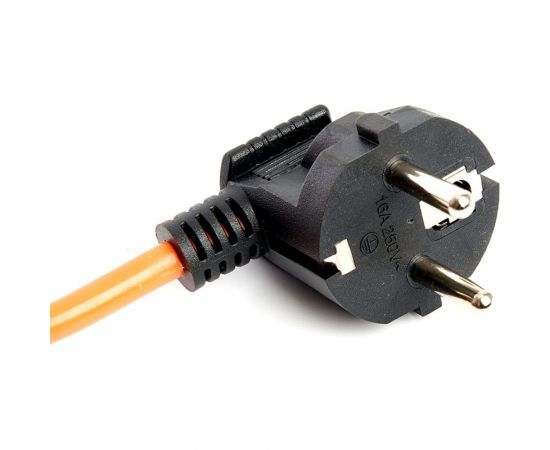 Удлинитель на катушке STEKKER STD01-40-30 Standart 4 гнезда с заземлением ПВСбм 3х1, оранжевый, 16А, IP40, 30м 49390 – изображение 8