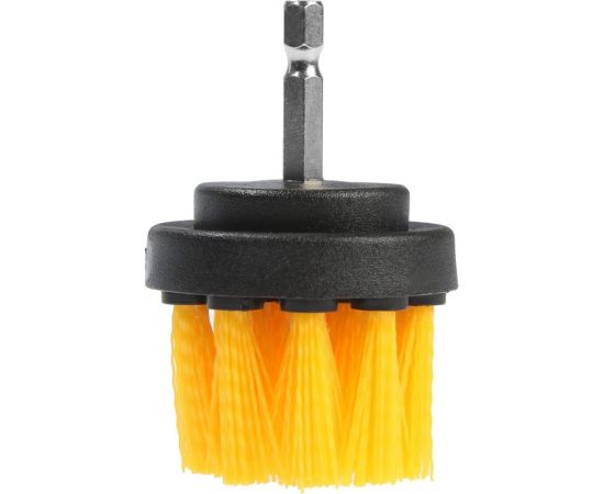 Насадка щетка на шуруповерт 87х25 мм, шестигранный хвостовик ТУНДРА 9022475 