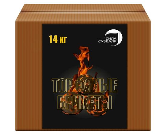 Торфяные топливные брикеты Сила Суздаля 14 кг 4680004061250 