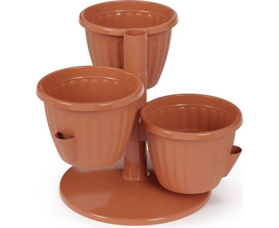 Цветочный горшок ЗПИ Альтернатива Каскад 0,7 л, терракотовый М8068 