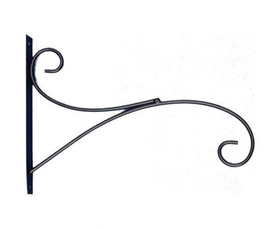 Держатель-крючок для подвесных кашпо ООО КЗНМ черный 530107 