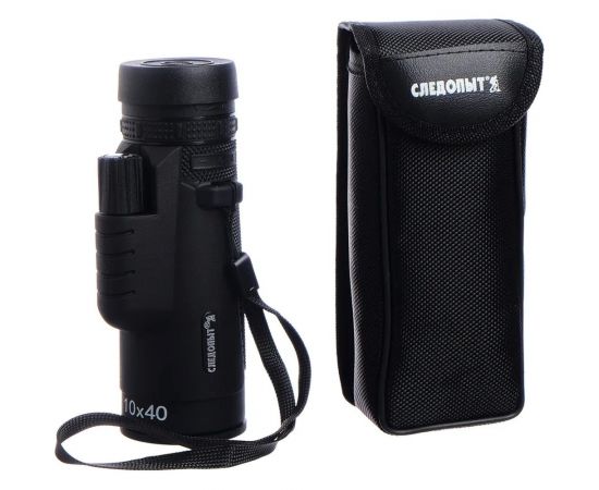 Монокуляр Следопыт 10x40, черный PF-BT-21 