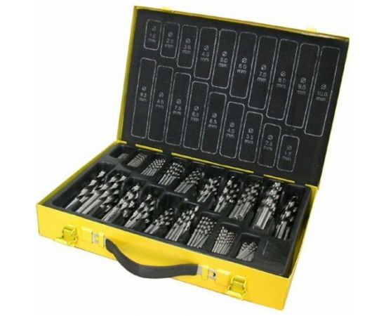 Набор сверл по металлу (375 шт; 1-10 мм; HSS) Энкор 21171 