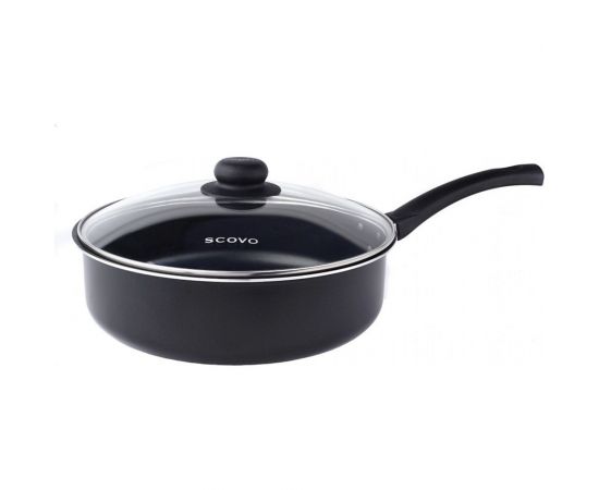 Сотейник SCOVO диаметр 20 см стеклянная крышка RC-018 