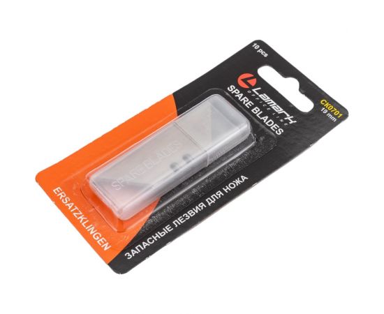 Запасные лезвия для ножа LAMARK CK0207, 19 мм 10 шт./блистер упаковка 12 штук CK0701 