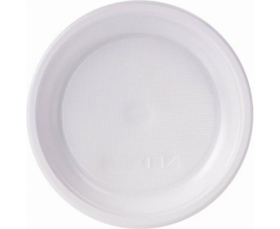 Одноразовые десертные тарелки КОМПЛЕКТ 100 шт., пластик, d=165 мм, СТАНДАРТ, ПП, 607388 – изображение 2