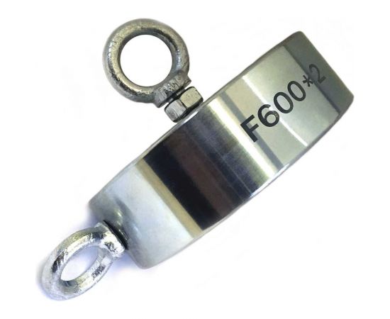 Поисковый магнит Проф-магнит титан, 600 кг, двухсторонний, усиленный F600x2 – изображение 2