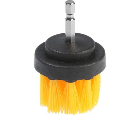 Насадка щетка на шуруповерт 87х25 мм, шестигранный хвостовик ТУНДРА 9022475 – изображение 2