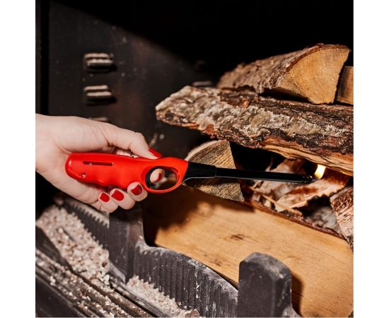 Бытовая газовая пьезозажигалка СОКОЛ с классическим пламенем, многоразовая, красная СК-302L 61-0961 – изображение 2