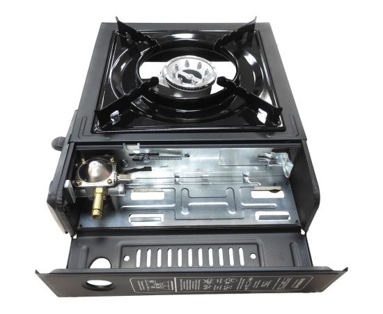 Газовая плитка Профессионал черная, с переходником для газового баллона 739077 – изображение 2