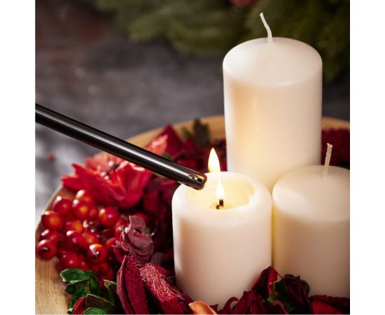 Бытовая газовая пьезозажигалка СОКОЛ с классическим пламенем, многоразовая, черная СК-302L 61-0959 – изображение 3