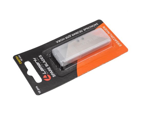 Запасные лезвия для ножа LAMARK CK0207, 19 мм 10 шт./блистер упаковка 12 штук CK0701 – изображение 4
