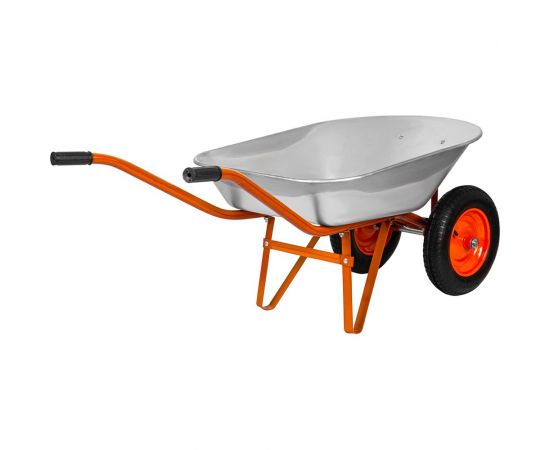 Тачка садово-строительная двухколесная в коробке СТРОЙМАШ, объём 80 л, грузоподъёмность 190кг 17037 – изображение 4