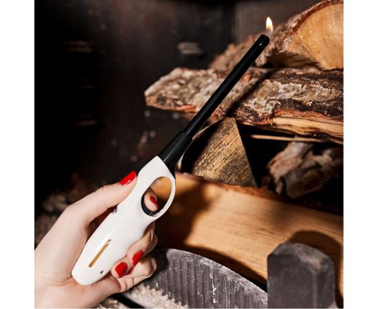 Бытовая газовая пьезозажигалка СОКОЛ СК-302L с классическим пламенем, многоразовая, белая 61-0962 – изображение 4