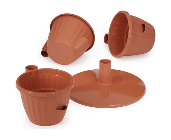 Цветочный горшок ЗПИ Альтернатива Каскад 0,7 л, терракотовый М8068 – изображение 4