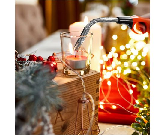 Бытовая газовая пьезозажигалка СОКОЛ СК-302W оранжевая, с гибким стержнем 61-0963 – изображение 4