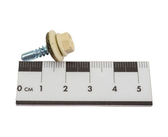 Кровельный саморез КРЕП-КОМП 4,8x19, RAL1015, светлая слоновая кость, 250 шт. ск48191015кф – изображение 4