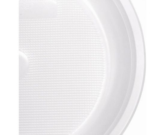Одноразовые десертные тарелки КОМПЛЕКТ 100 шт., пластик, d=165 мм, СТАНДАРТ, ПП, 607388 – изображение 4