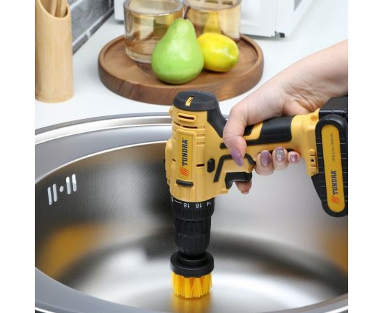 Насадка щетка на шуруповерт 87х25 мм, шестигранный хвостовик ТУНДРА 9022475 – изображение 5