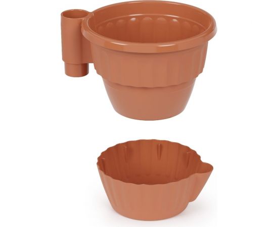 Цветочный горшок ЗПИ Альтернатива Каскад 0,7 л, терракотовый М8068 – изображение 5