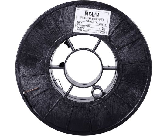 Проволока сварочная СВ-08Г2С (5 кг; 0.8 мм; D=200) Ресанта 71/6/53 – изображение 6
