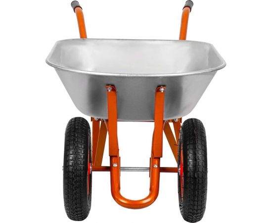 Тачка садово-строительная двухколесная в коробке СТРОЙМАШ, объём 80 л, грузоподъёмность 190кг 17037 – изображение 7