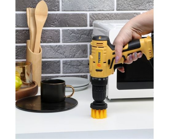 Насадка щетка на шуруповерт 87х25 мм, шестигранный хвостовик ТУНДРА 9022475 – изображение 7