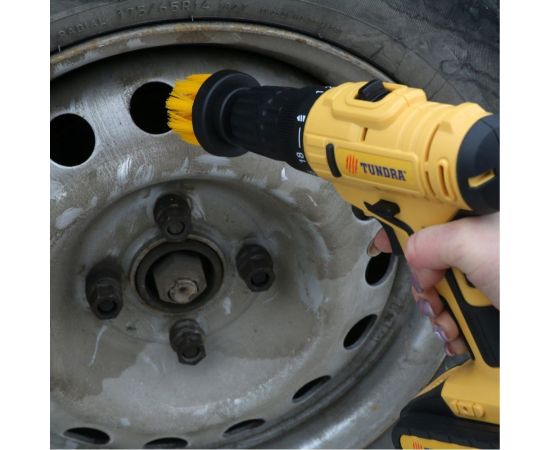 Насадка щетка на шуруповерт 87х25 мм, шестигранный хвостовик ТУНДРА 9022475 – изображение 8