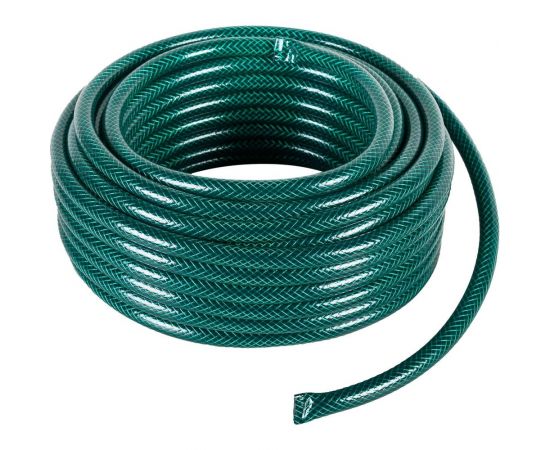 Армированный поливочный шланг Вихрь ПВХ, трёхслойный, 1/2"", 25 м, зелёный 73/7/2/13 