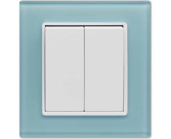 Двухклавишный выключатель Vesta Electric Exclusive Blue FVK050101SIN 