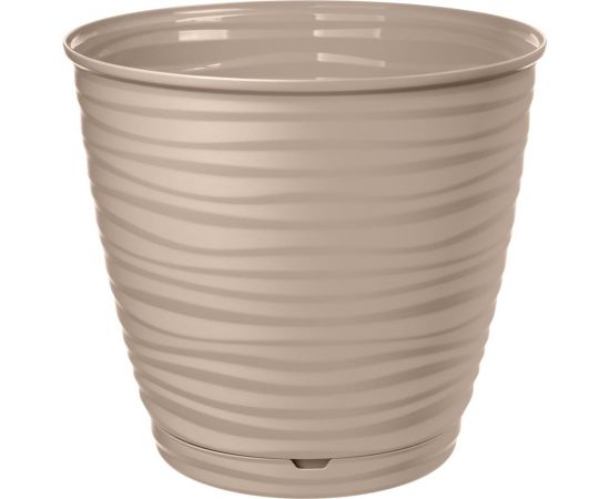 Горшок для цветов Idiland saffron 9.1 л, с поддоном, бежевый 692216104БЖ 221610427/01 
